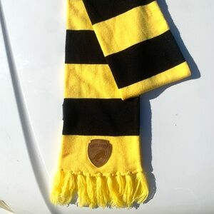 Harry Potter Hufflepuff Yellow & Black Striped Scarf Official